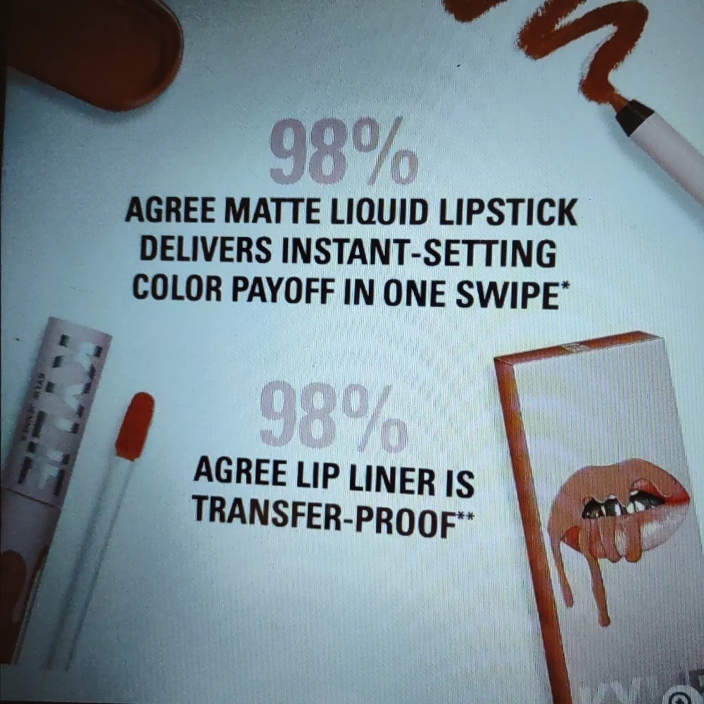 HP BNIB Kylie Cosmetics~ Kristen Matte Liquid Lipstick & Lip liner 500 - Picture 9 of 10